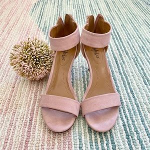 Style & Co. Pink Suede Sandals